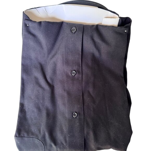 Pronto Uomo Mens Black Dress Shirt XL Tencel Cotton Non-Breakable Buttons New - Picture 3 of 6